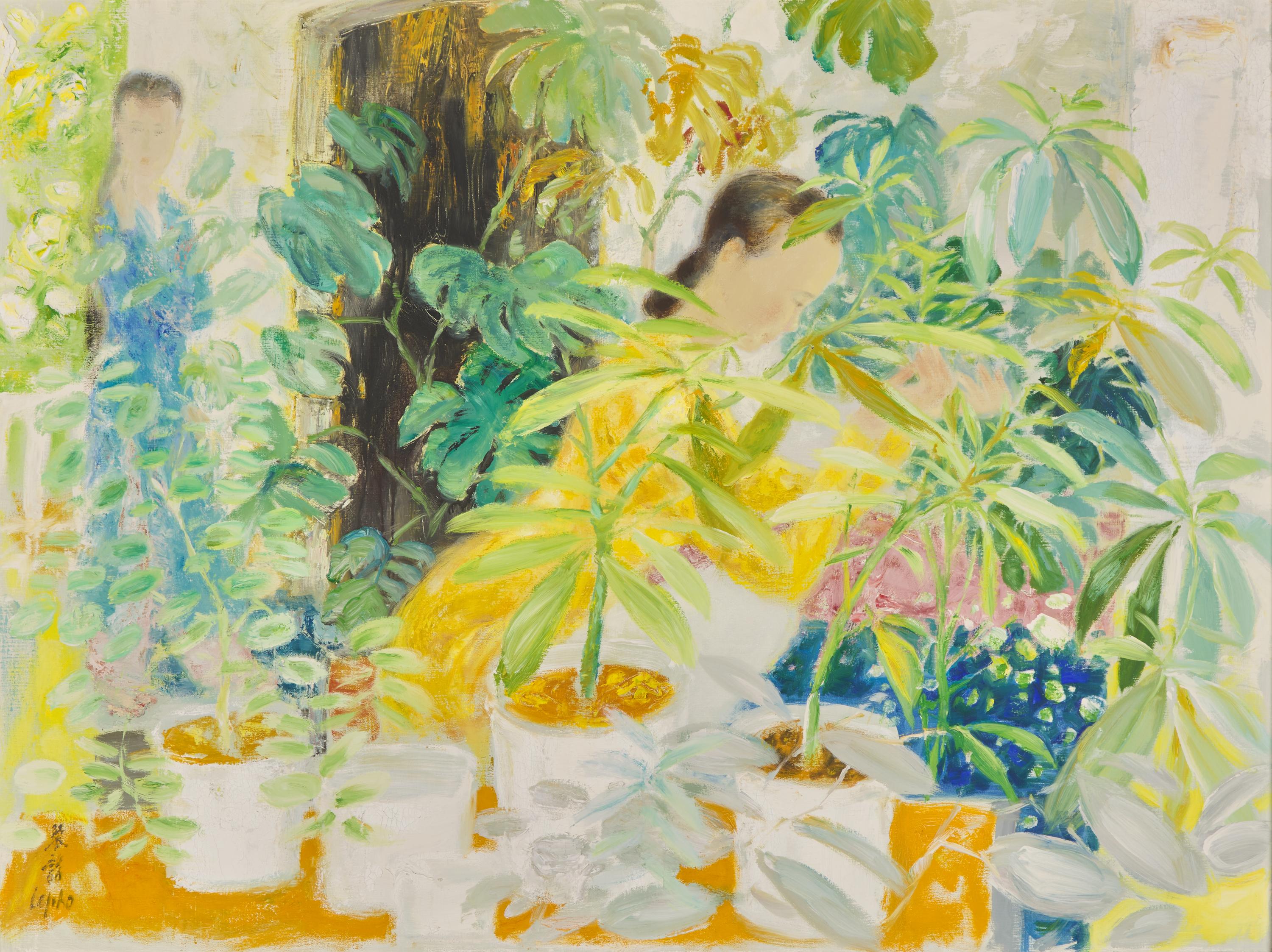 Le Pho 黎譜 (French/Vietnamese, 1907-2001) — Les Fleuristes , 1973