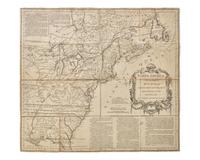 [Americana] Jefferys, Tho(ma)s. North America From the French of Mr D'Anville Improved with the Back Settlements of Virginia and Course of Ohio...