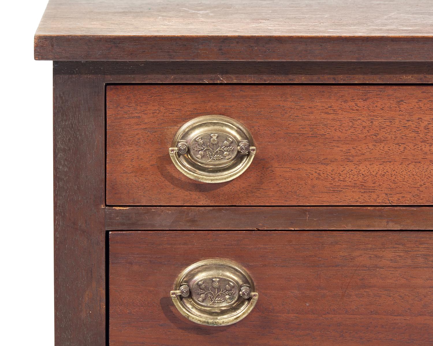 A Group of Three Federal Style Mahogany Two-Drawer Stands