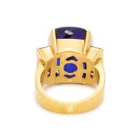 TANZANITE AND DIAMOND RING