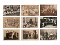 [EARLY PHOTOGRAPHY]. A group of 34 occupational real photo postcards, incl. artists, lecturers, lumberjacks, farmers, female telephone operators, factory workers, and other laborers.
