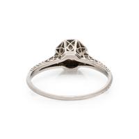 ANTIQUE, PLATINUM AND DIAMOND RING