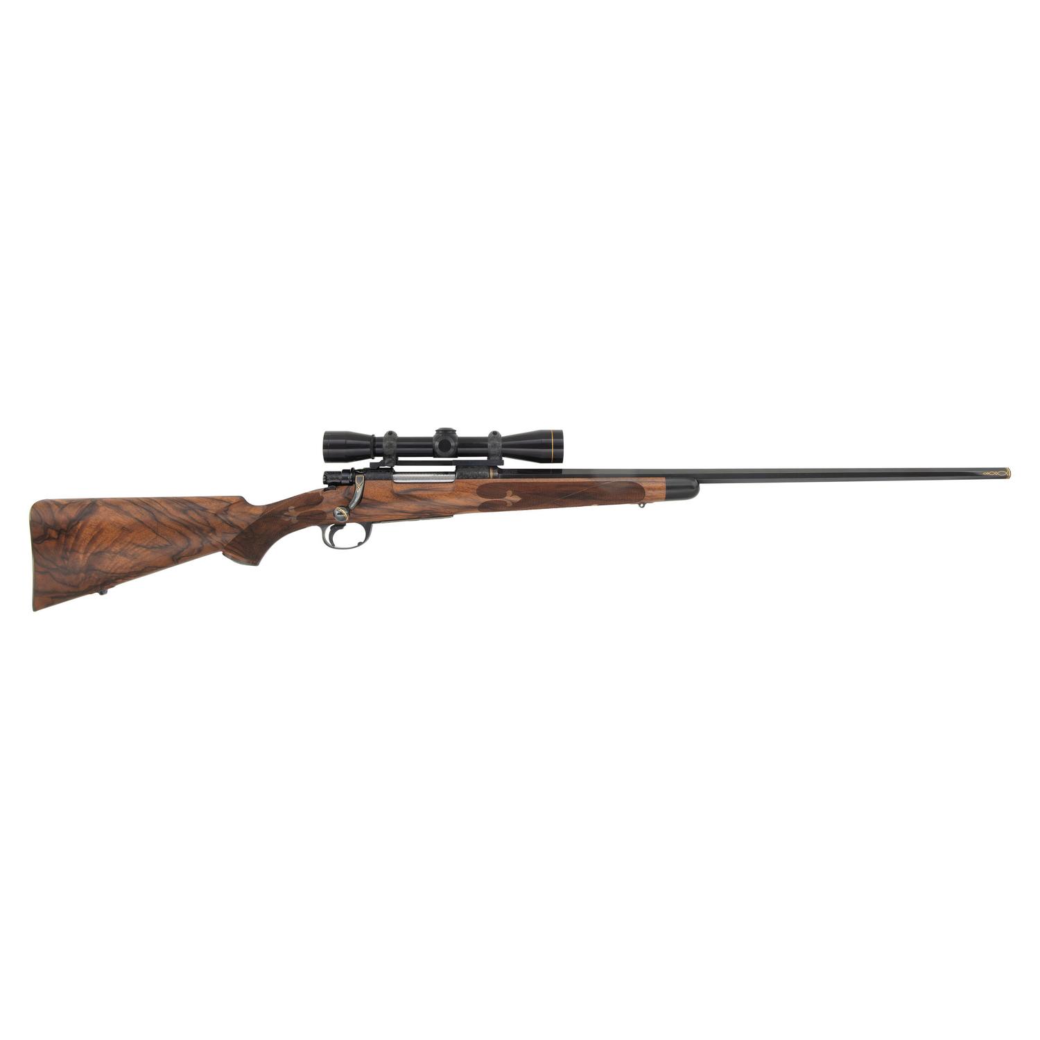 *Custom Jerome Glimm Engraved Mauser Rifle with W.C. Strutz Octagonal Barrel
