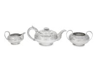 A George IV Silver Three-Piece Tea Service