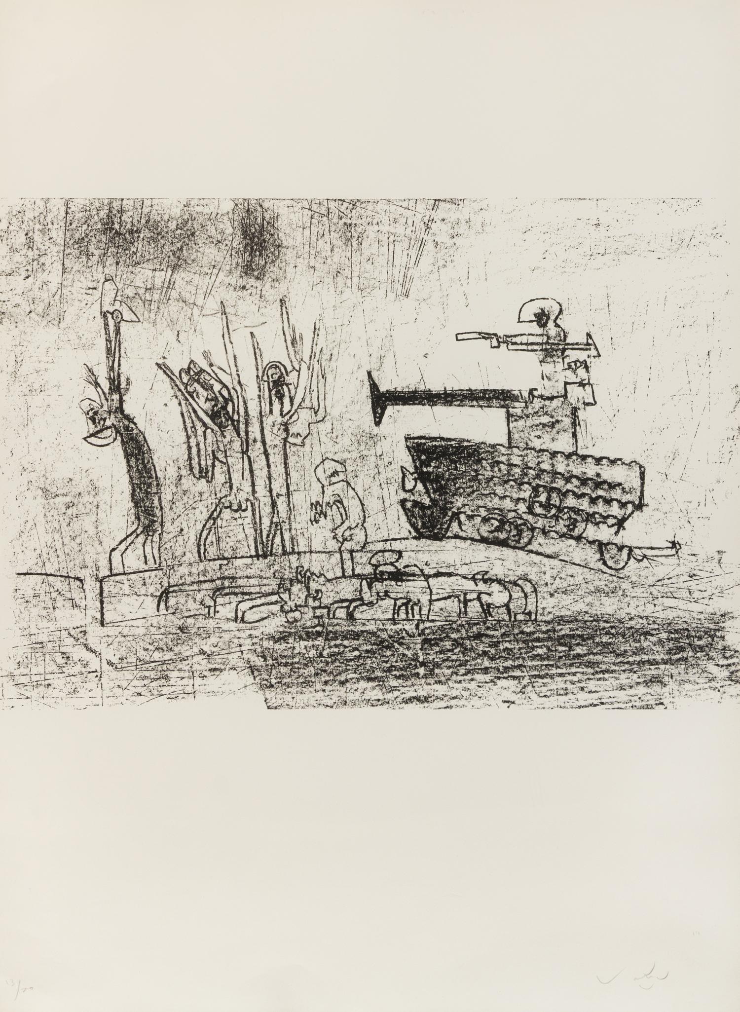 Roberto Matta, (Chilean, 1911-2002), Untitled (portfolio of 6 prints)