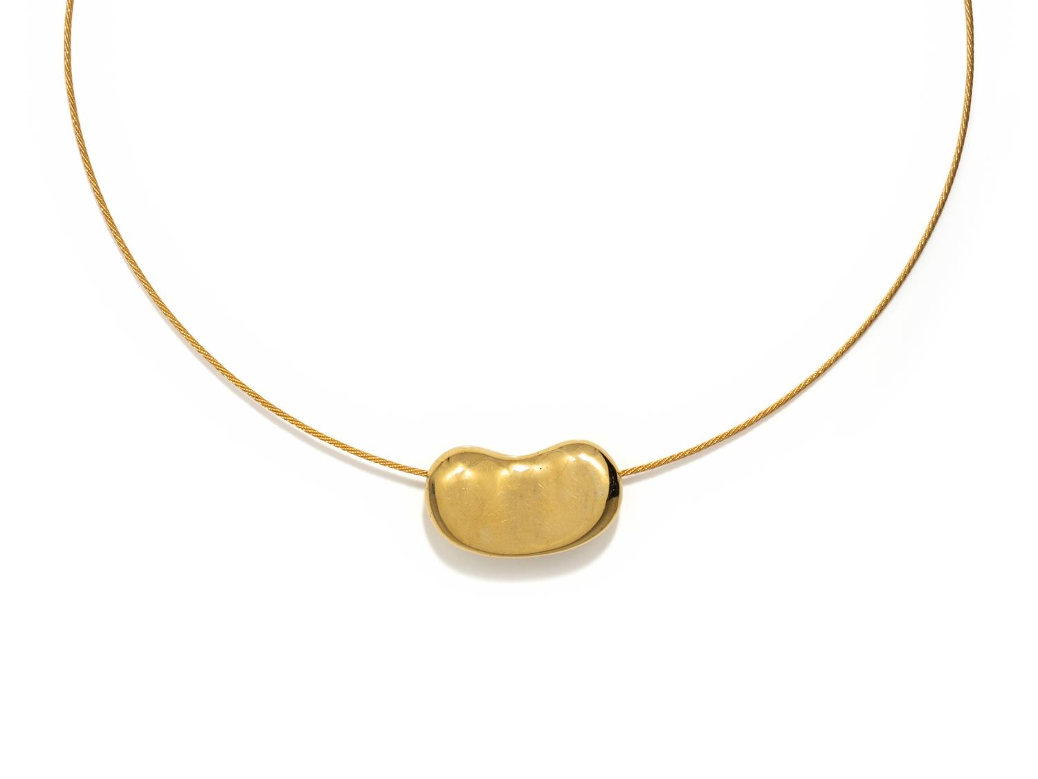 TIFFANY & CO., ELSA PERETTI, YELLOW GOLD BEAN PENDANT