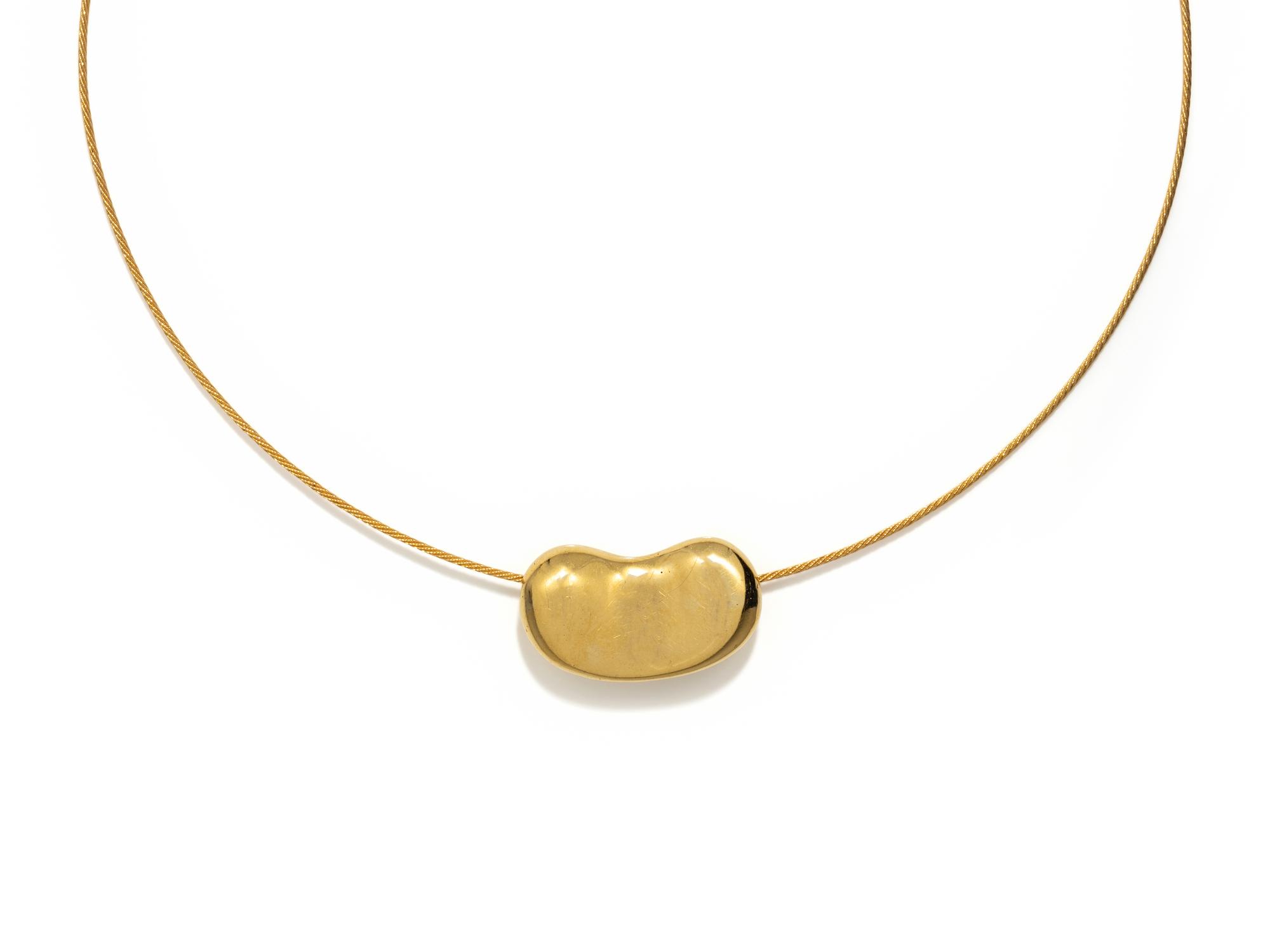 TIFFANY & CO., ELSA PERETTI, YELLOW GOLD BEAN PENDANT