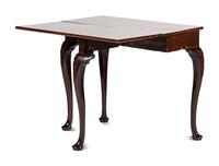 A George III Carved Mahogany Games Table