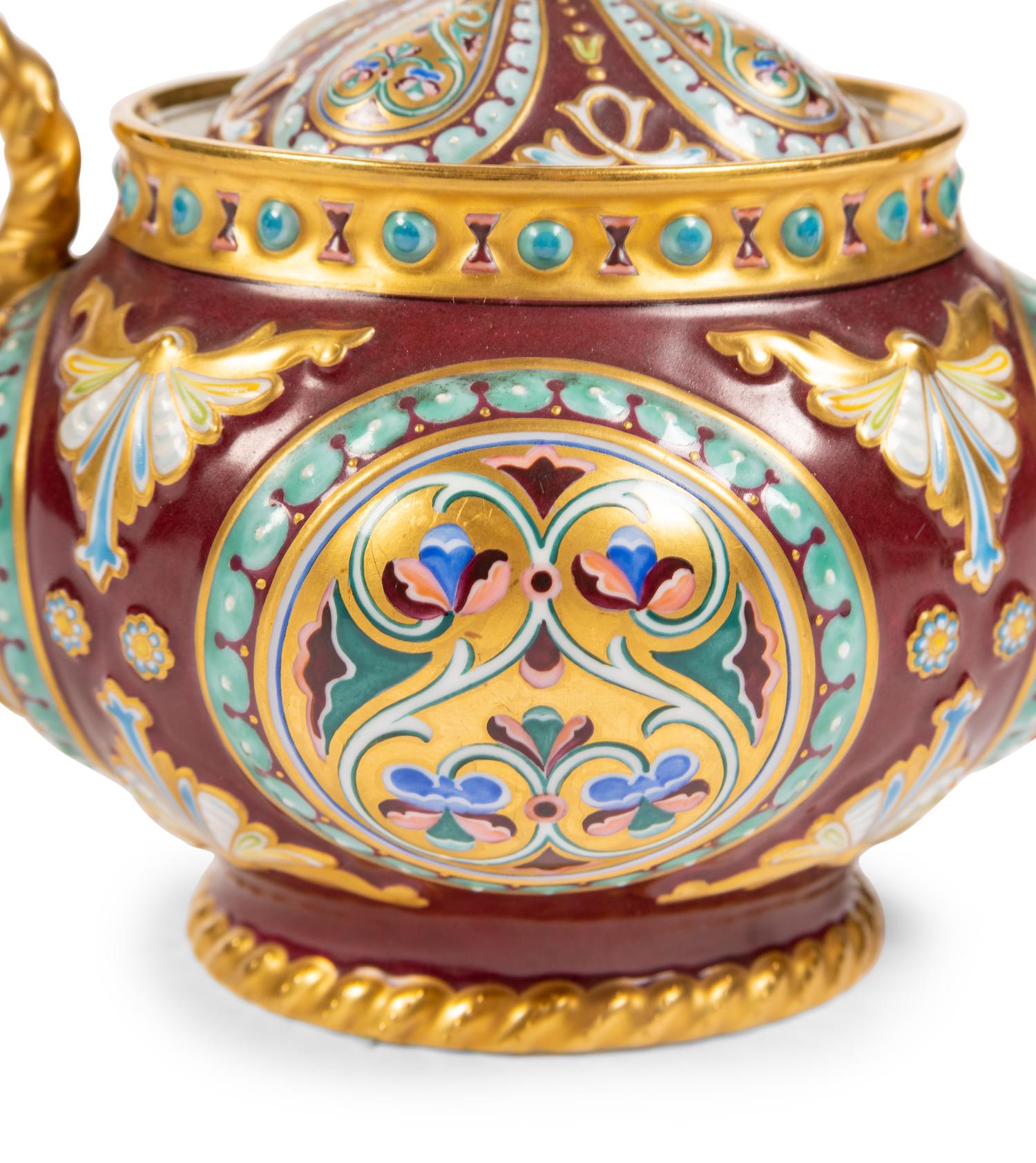 An Assembled Russian Porcelain Tea Set