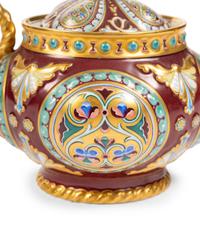 An Assembled Russian Porcelain Tea Set