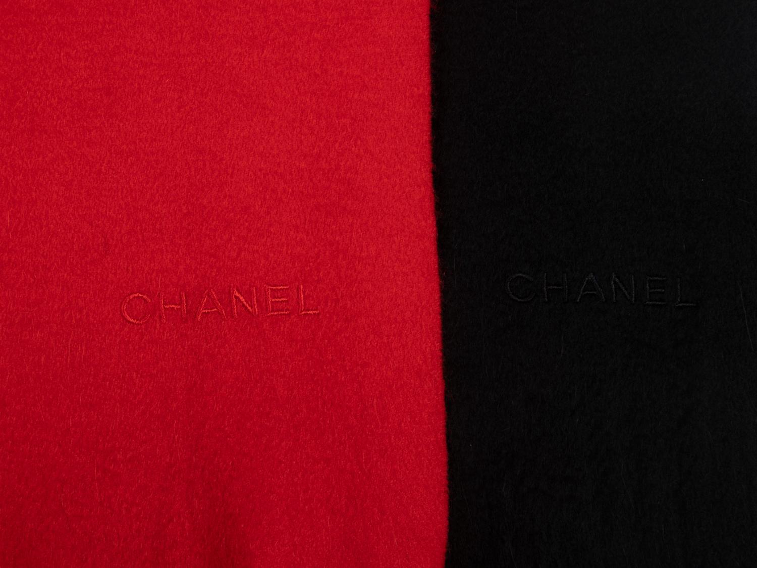 Two Chanel Cashmere Scarves