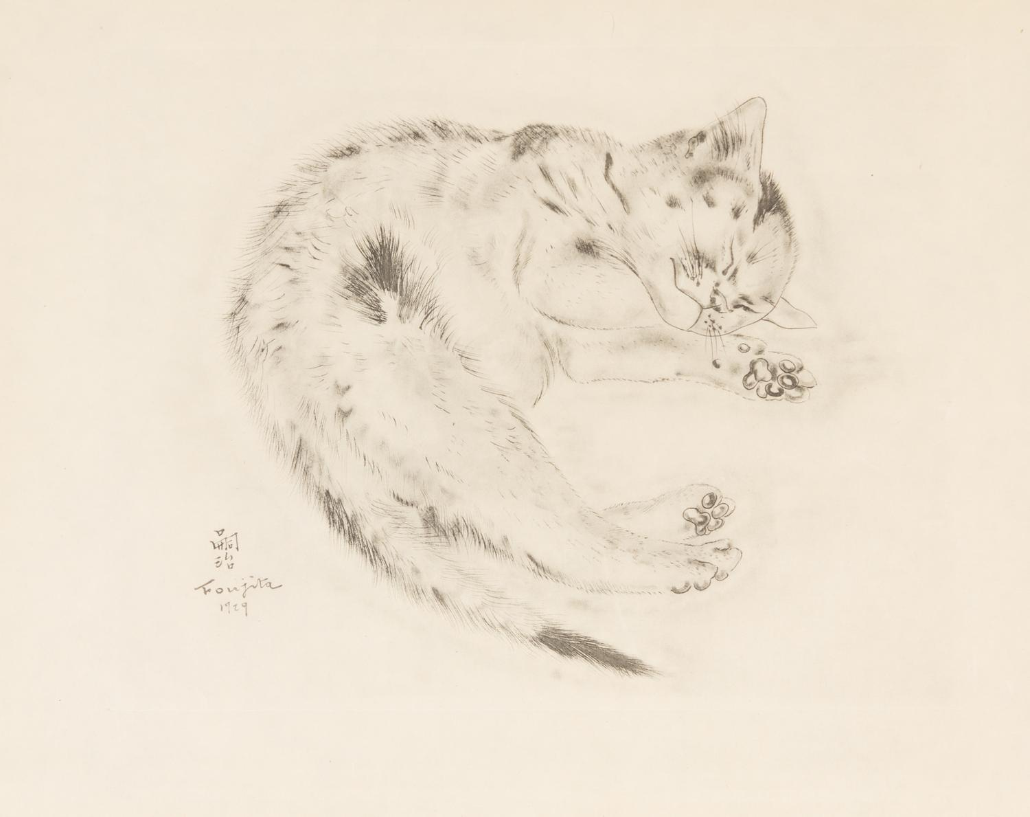 FOUJITA, TSUGOUHARA. 20 etchings from A Book of Cats. New York, 1930. One signed in pencil.