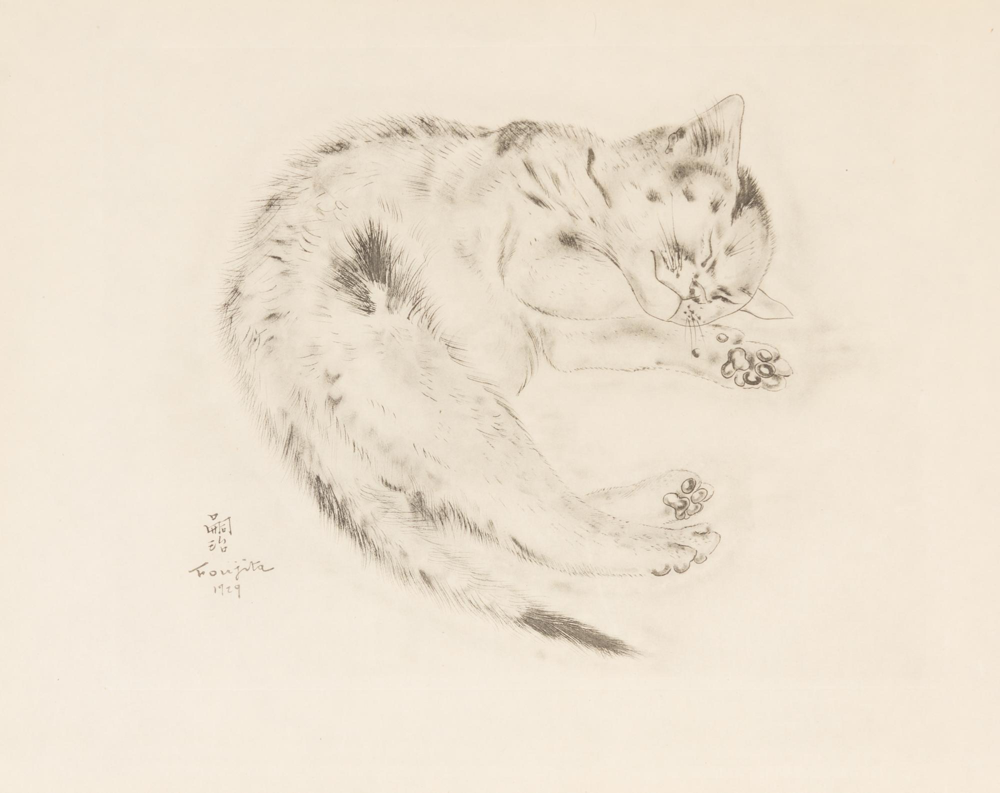 FOUJITA, TSUGOUHARA. 20 etchings from A Book of Cats. New York, 1930. One signed in pencil.