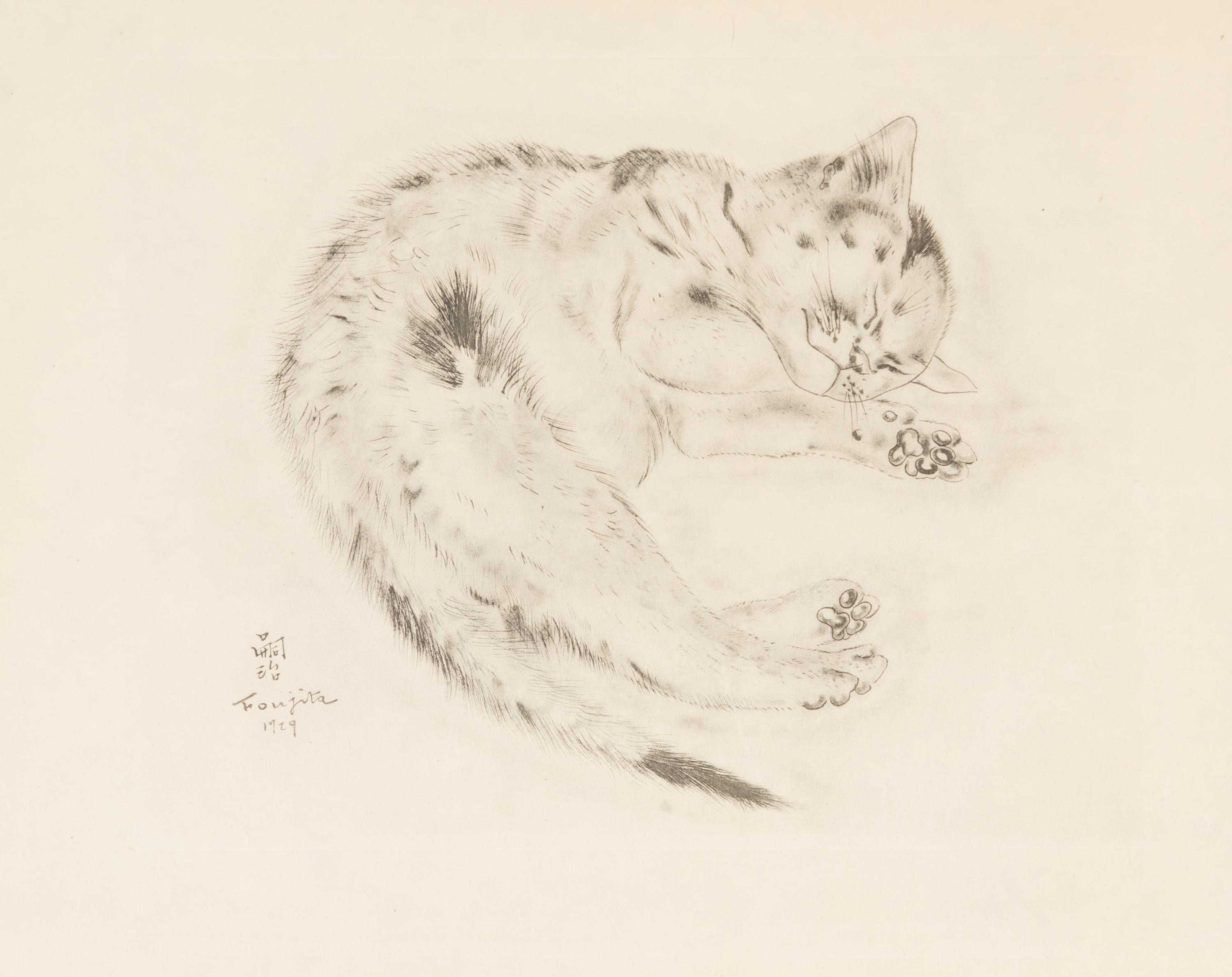 FOUJITA, TSUGOUHARA. 20 etchings from A Book of Cats. New York, 1930. One signed in pencil.