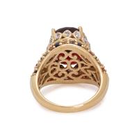 GARNET, DIAMOND AND MULTIGEM RING