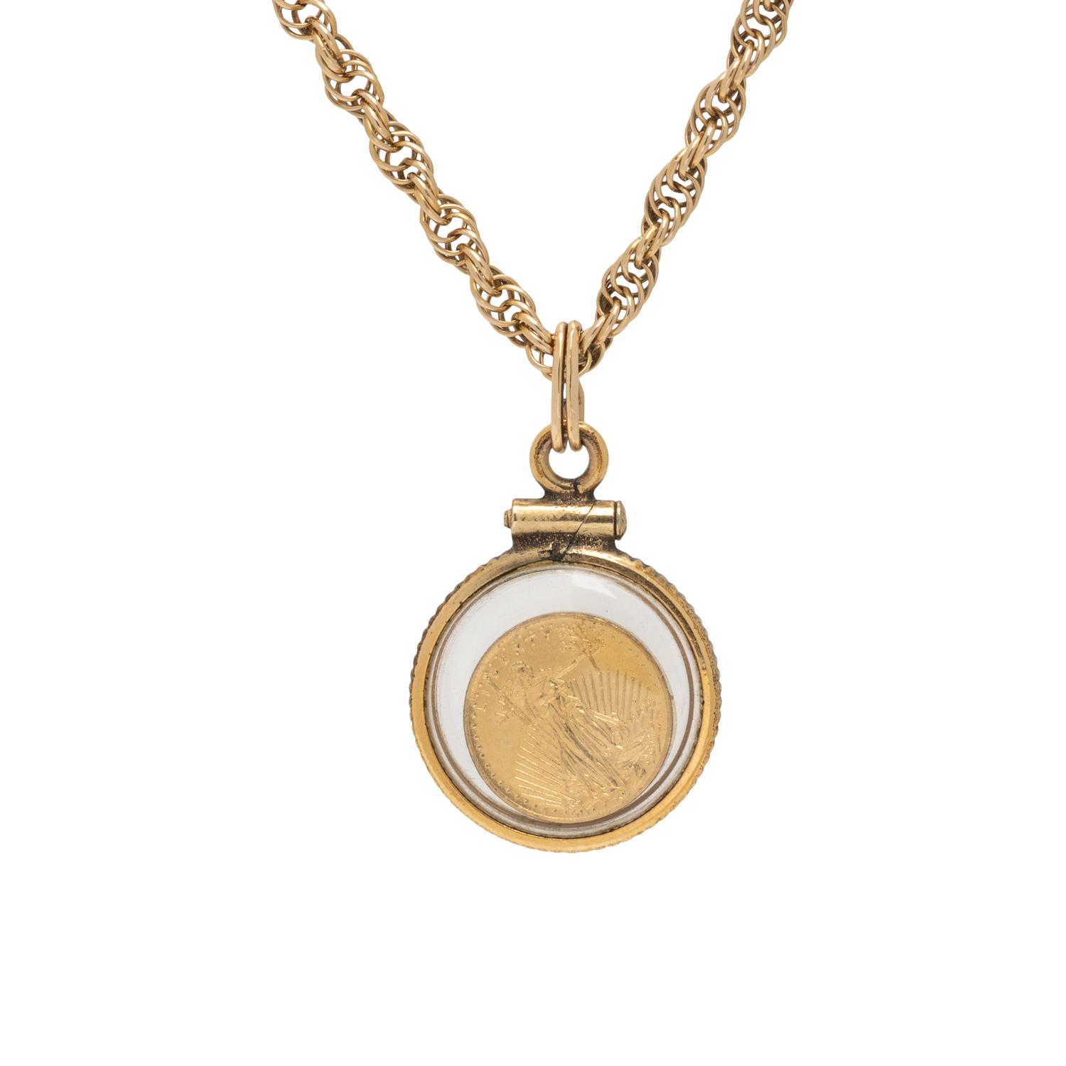 COLLECTION OF YELLOW GOLD NECKLACES