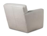 A Pair of Contemporary Leather-Upholstered Lounge Chairs