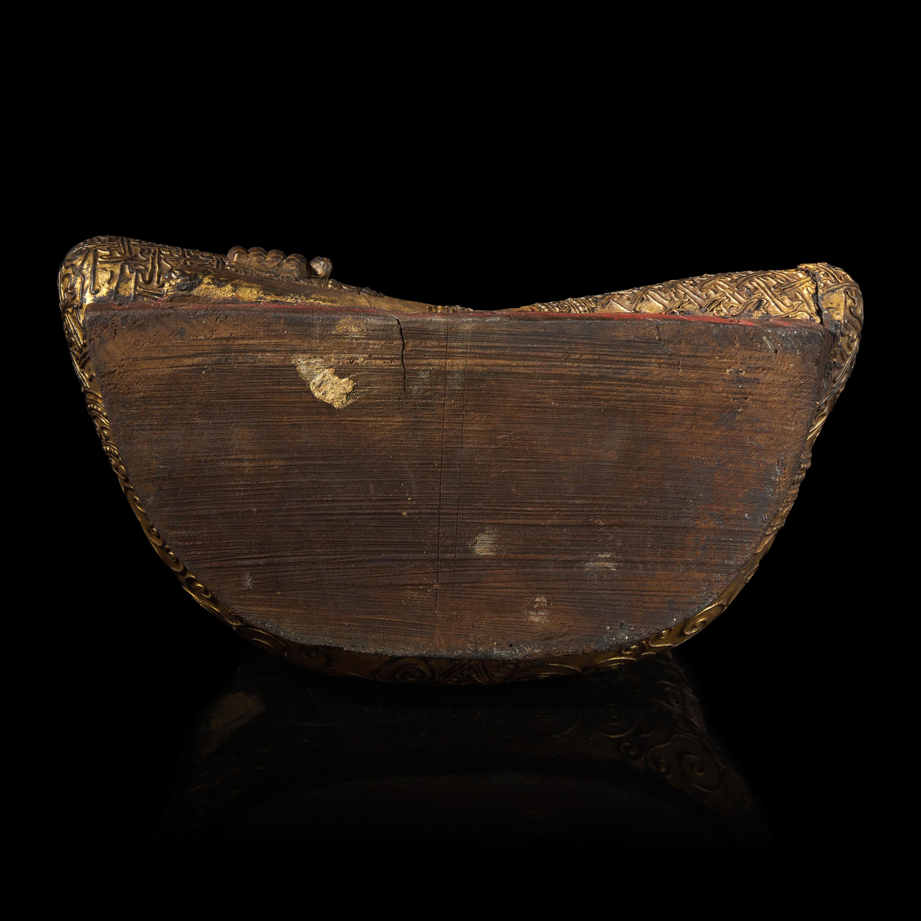 A Burmese Embellished and Gilt-Lacquered Wood Seated Buddha, 19th to Early 20th Century