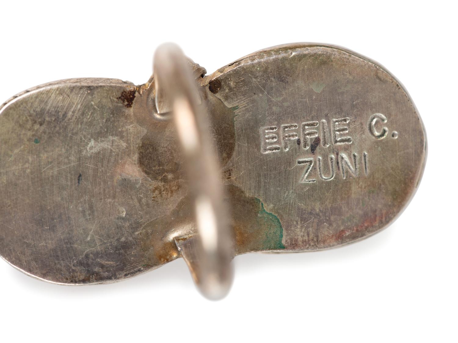 Navajo and Zuni Rings, with and Assortment of Inlay