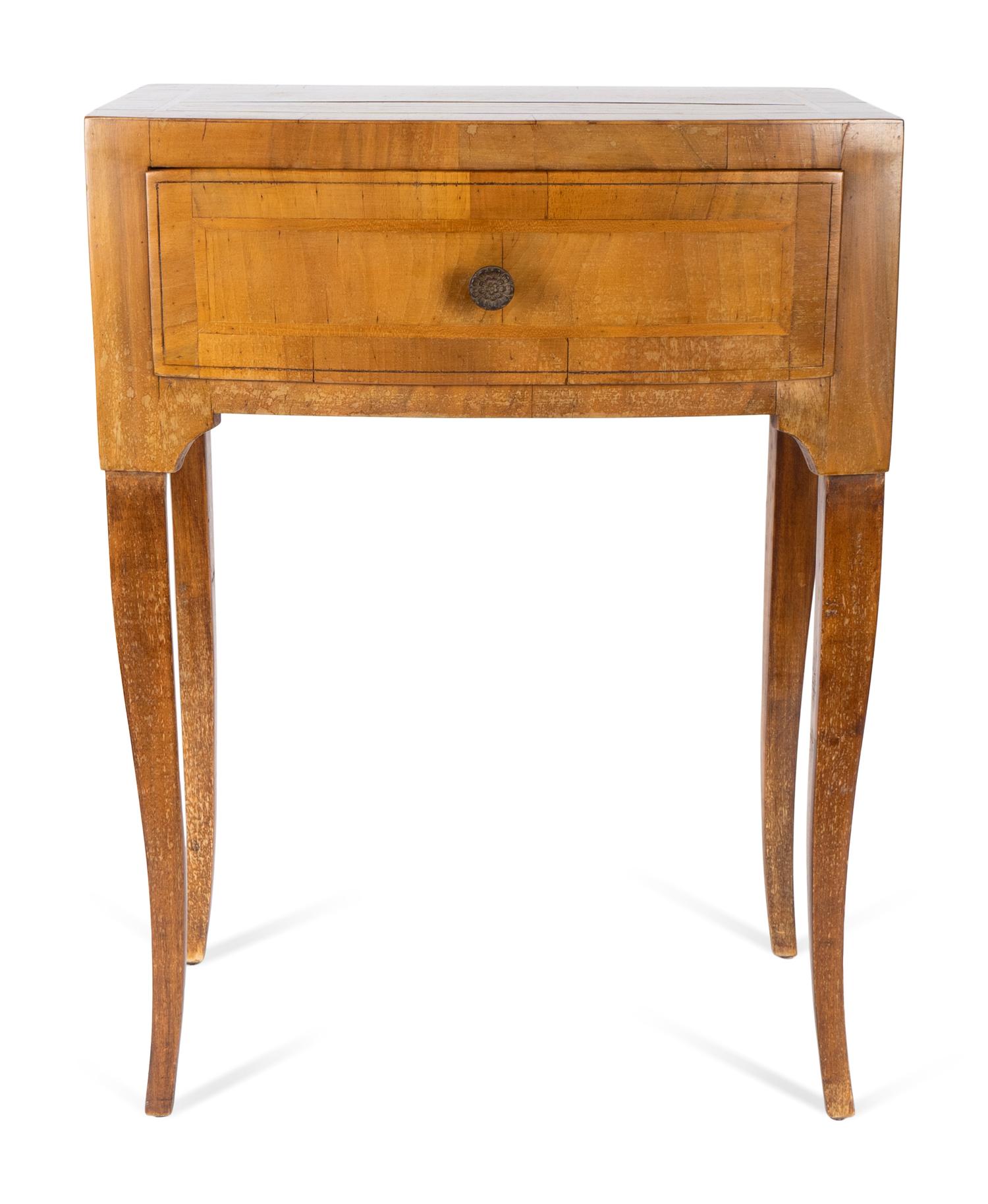 A Louis XV Provincial Style Fruitwood Side Table — 19TH CENTURY