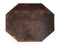 A Regency or Early Victorian Ebonized and Gilt-Decorated Candlestand