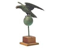 A Patinated Copper and Zinc Eagle Weathervane