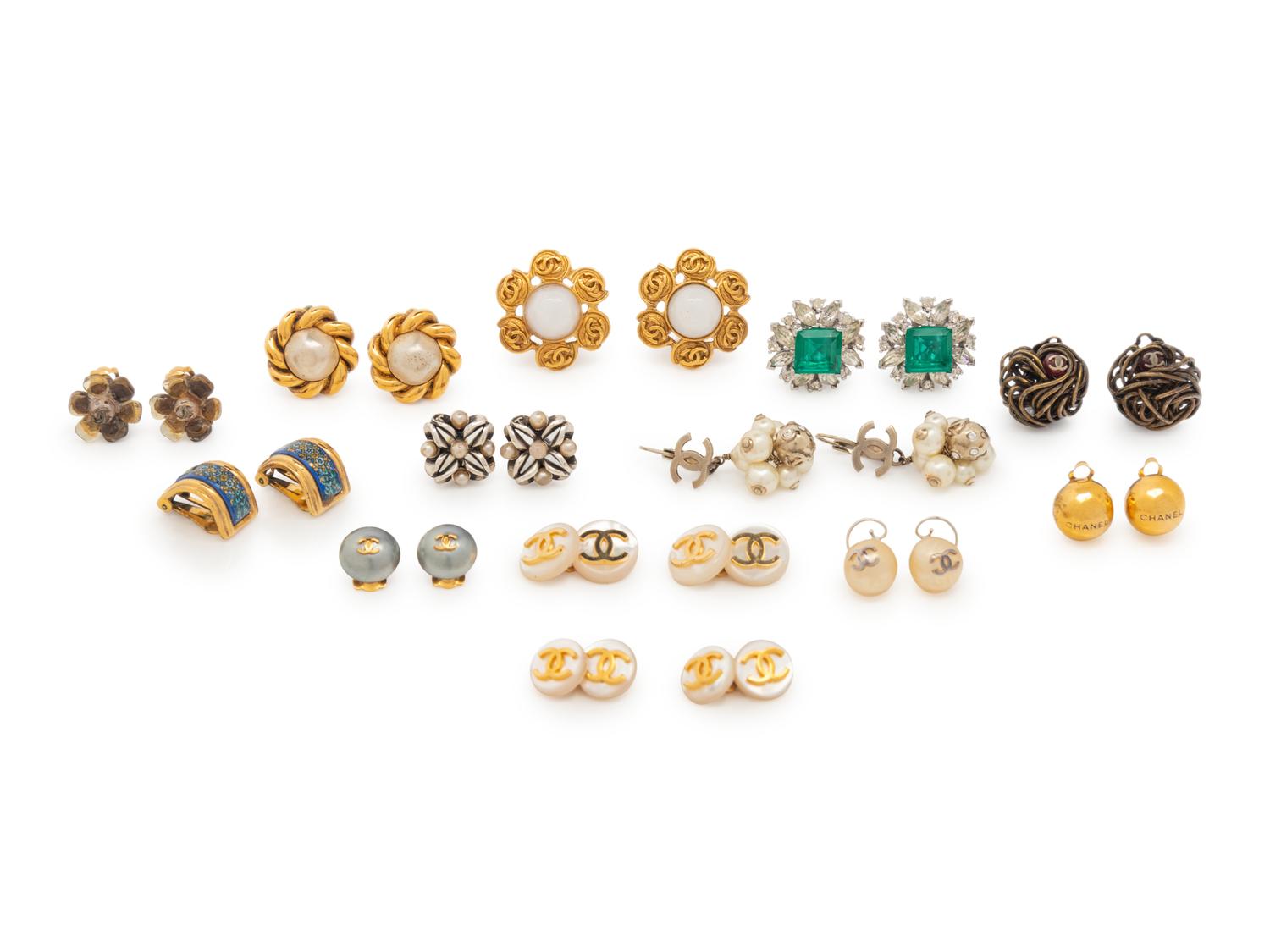Thirteen Items of Designer Costume Jewelry Including Chanel and Hermès