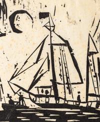 Segelboote (mit Mond)