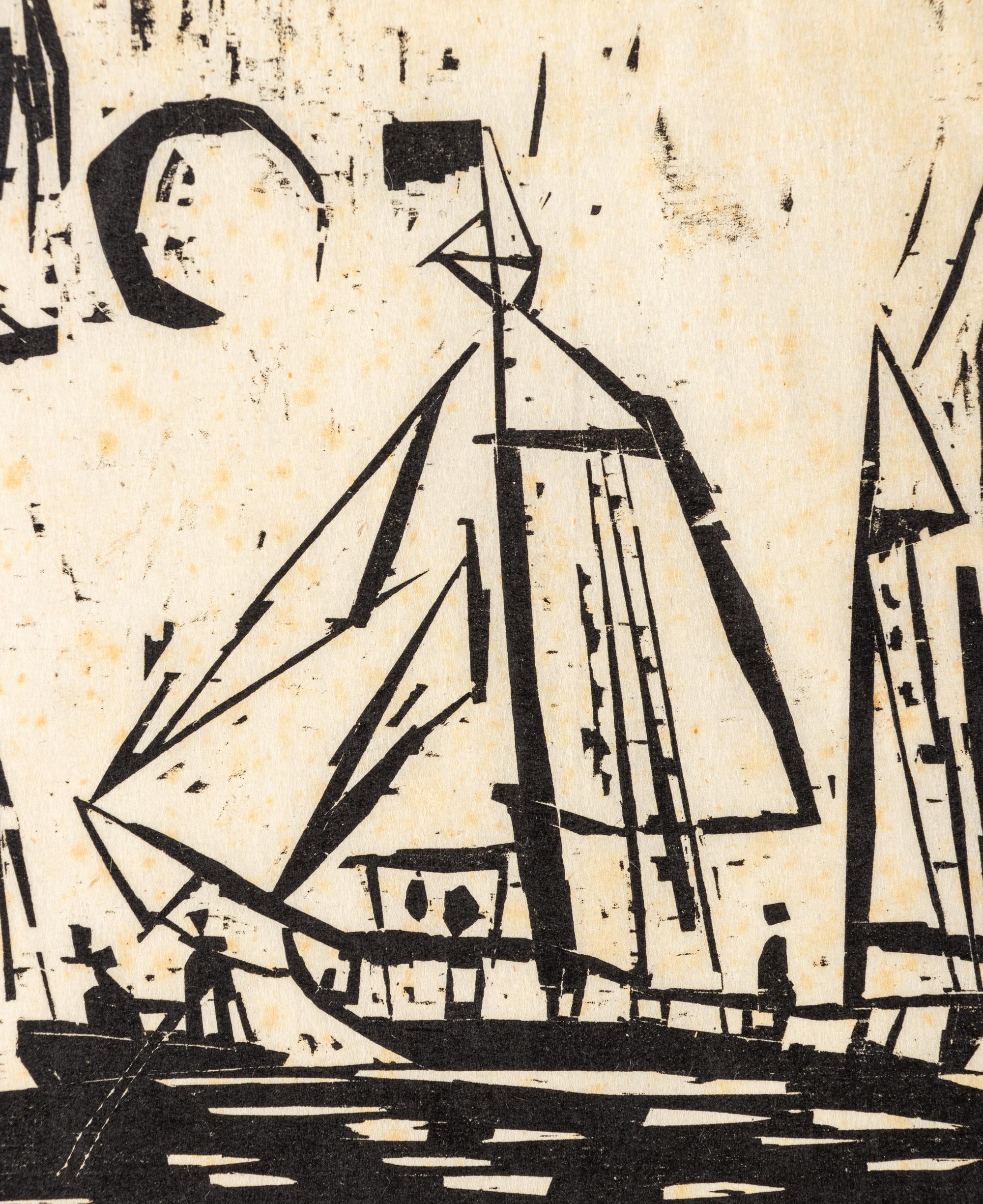 Segelboote (mit Mond)