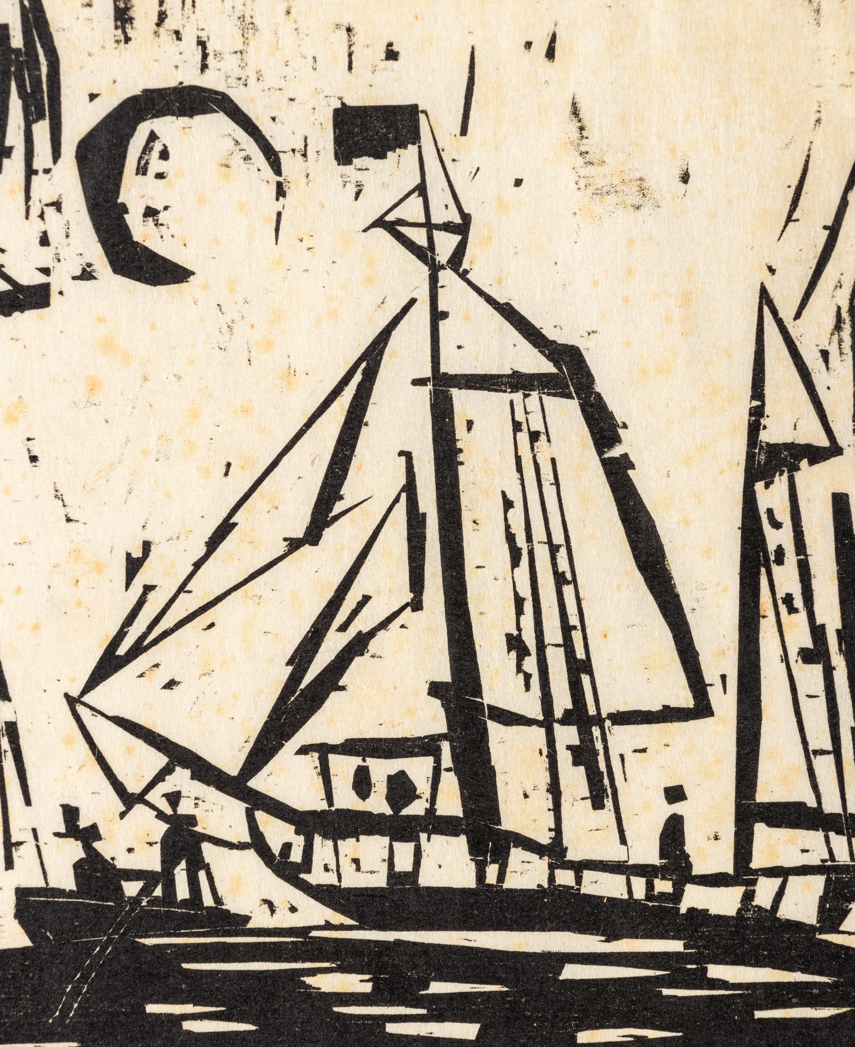 Segelboote (mit Mond)