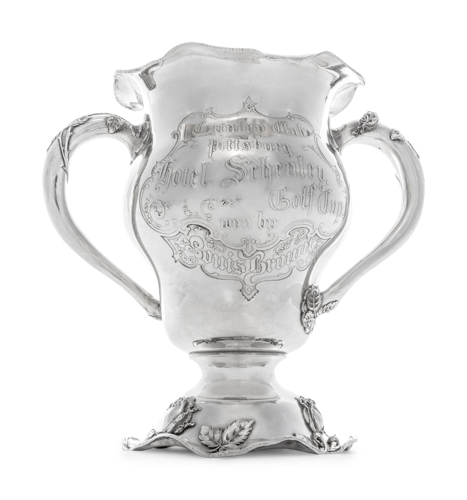 An American Silver Golf Trophy of Pittsburgh Interest