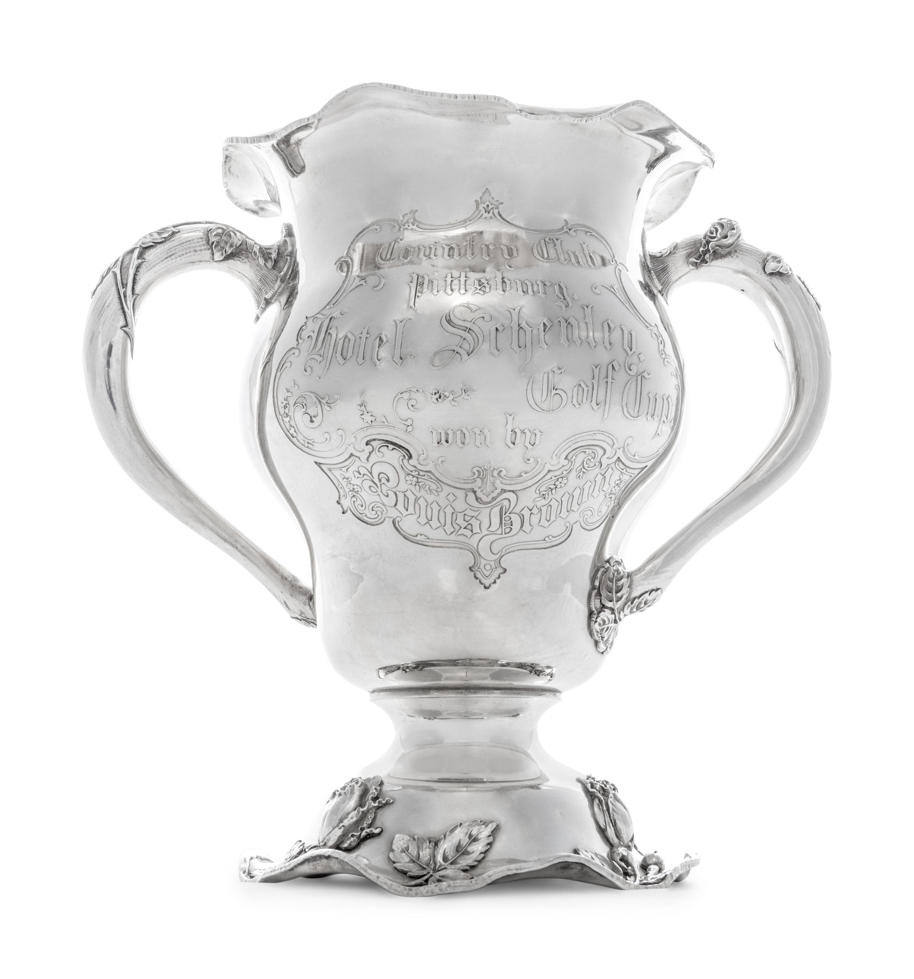 An American Silver Golf Trophy of Pittsburgh Interest