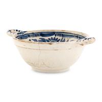 A Dutch Delft Porringer