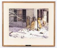 Donald F. Ellwanger, (American, 1910-2004), A New England Winter, 1981