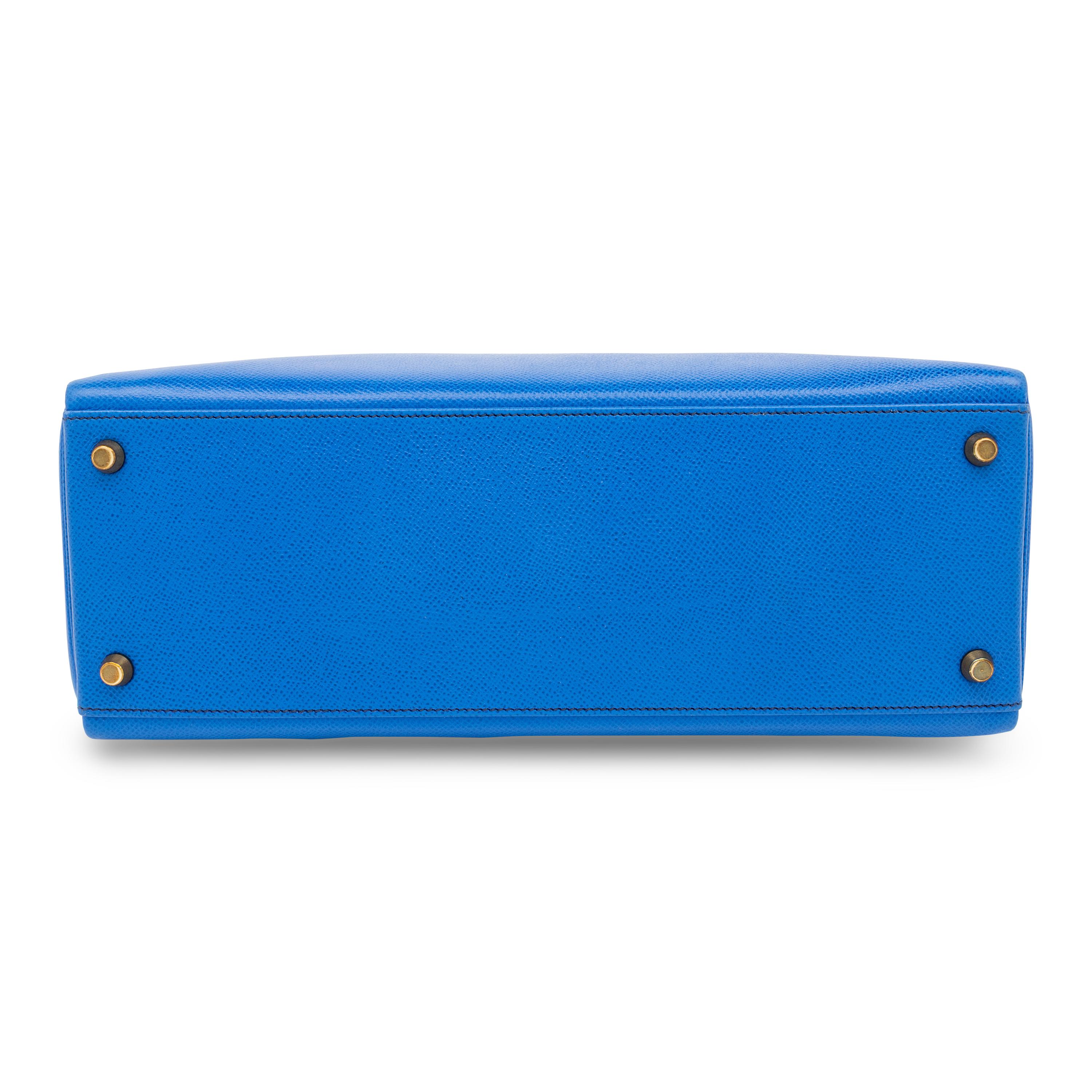 Hermès, Kelly 32 in Bleu France Epsom