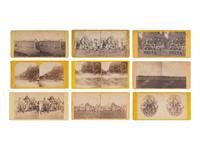 [CIVIL WAR]. A group of 16 stereoviews of the 7th New York State Militia.