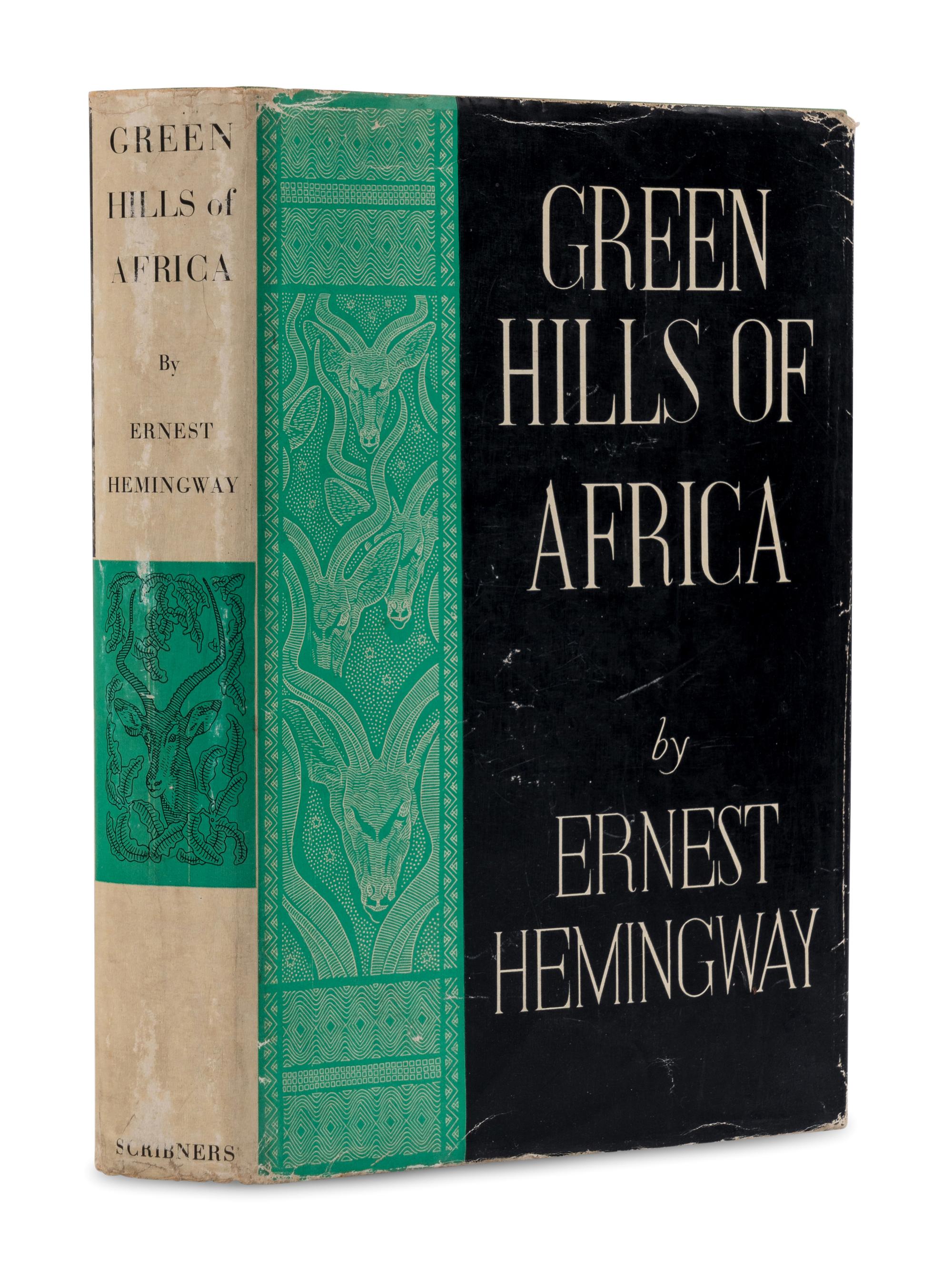 HEMINGWAY, Ernest (1899-1961). Green Hills of Africa . New York and London: Charles Scribner's Sons, 1935.