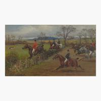 H. Whittaker Reville (British, 19th Century) Four Works: The Fall, Tally Ho!, The Kill, Full Cry