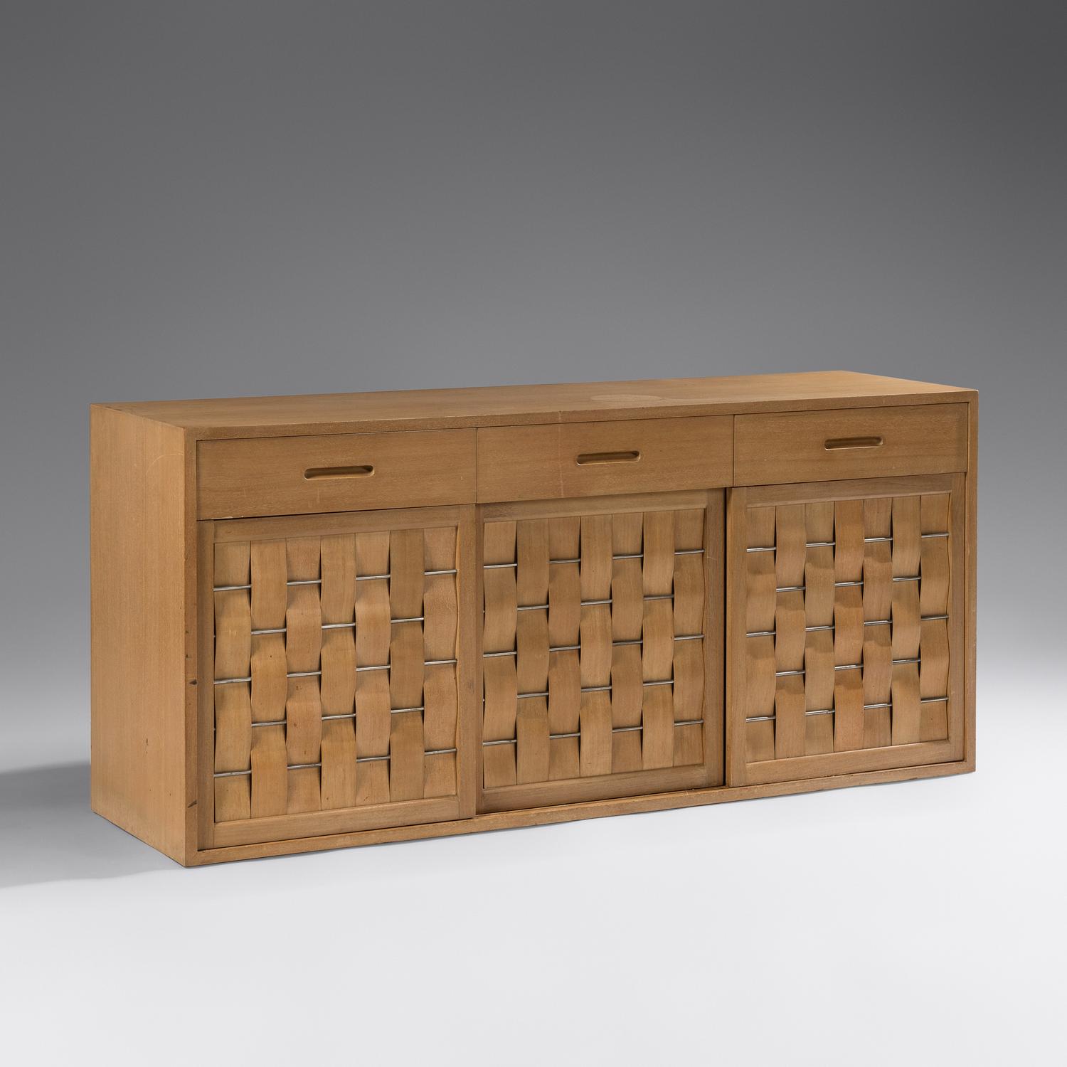 Woven-Front Cabinet, c. 1955 Dunbar, USA