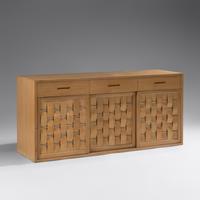 Woven-Front Cabinet, c. 1955 Dunbar, USA