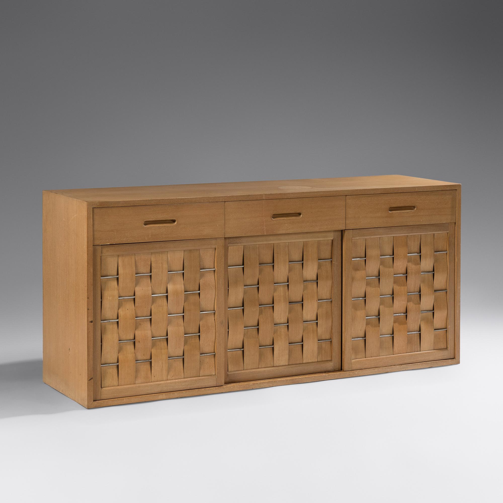 Woven-Front Cabinet, c. 1955 Dunbar, USA