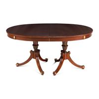 A Regency Style Mahogany Twin Pedestal Dining Table