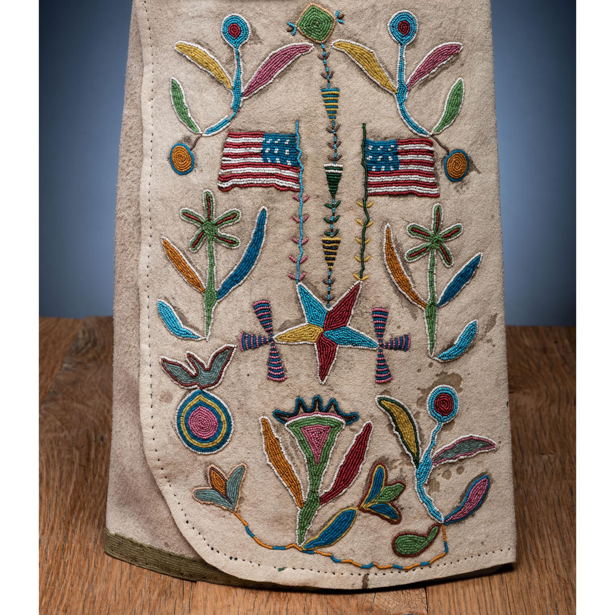 Sioux Beaded Hide Leggings, Pictorial