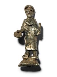 A Roman Silver Votive Figure
