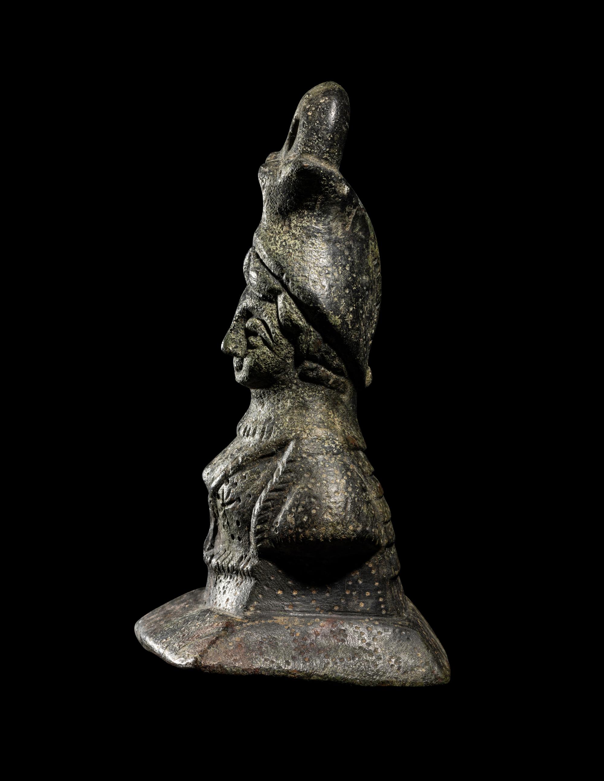 An Early Byzantine Bronze Bust Weight