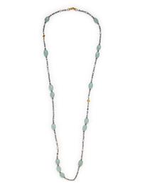 DAVID YURMAN, MULTIGEM AND CULTURED PEARL BEAD NECKLACE
