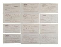[CIVIL WAR]. Military sutler script from Michigan, Ohio, New Hampshire, and Indiana regiments.