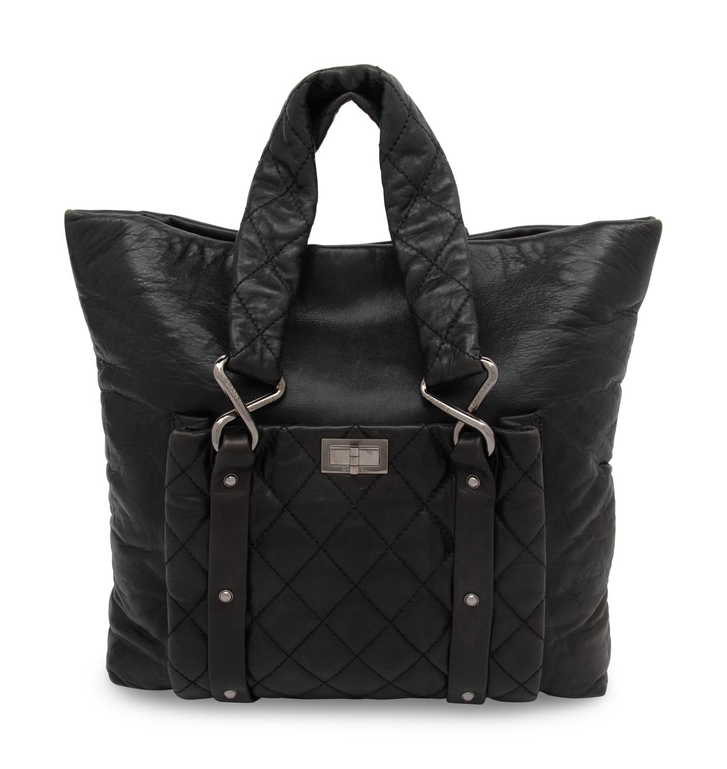 Chanel, Black Leather Tote