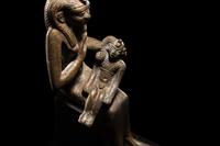 An Egyptian Bronze Isis and Horus