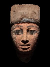 An Egyptian Wood Mummy Mask